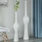 Uniquewise Tall Unique Style Floor Vase for Entryway Dining or Living Room, White Ceramic 58.75 in. QI004041.L - alternate 2